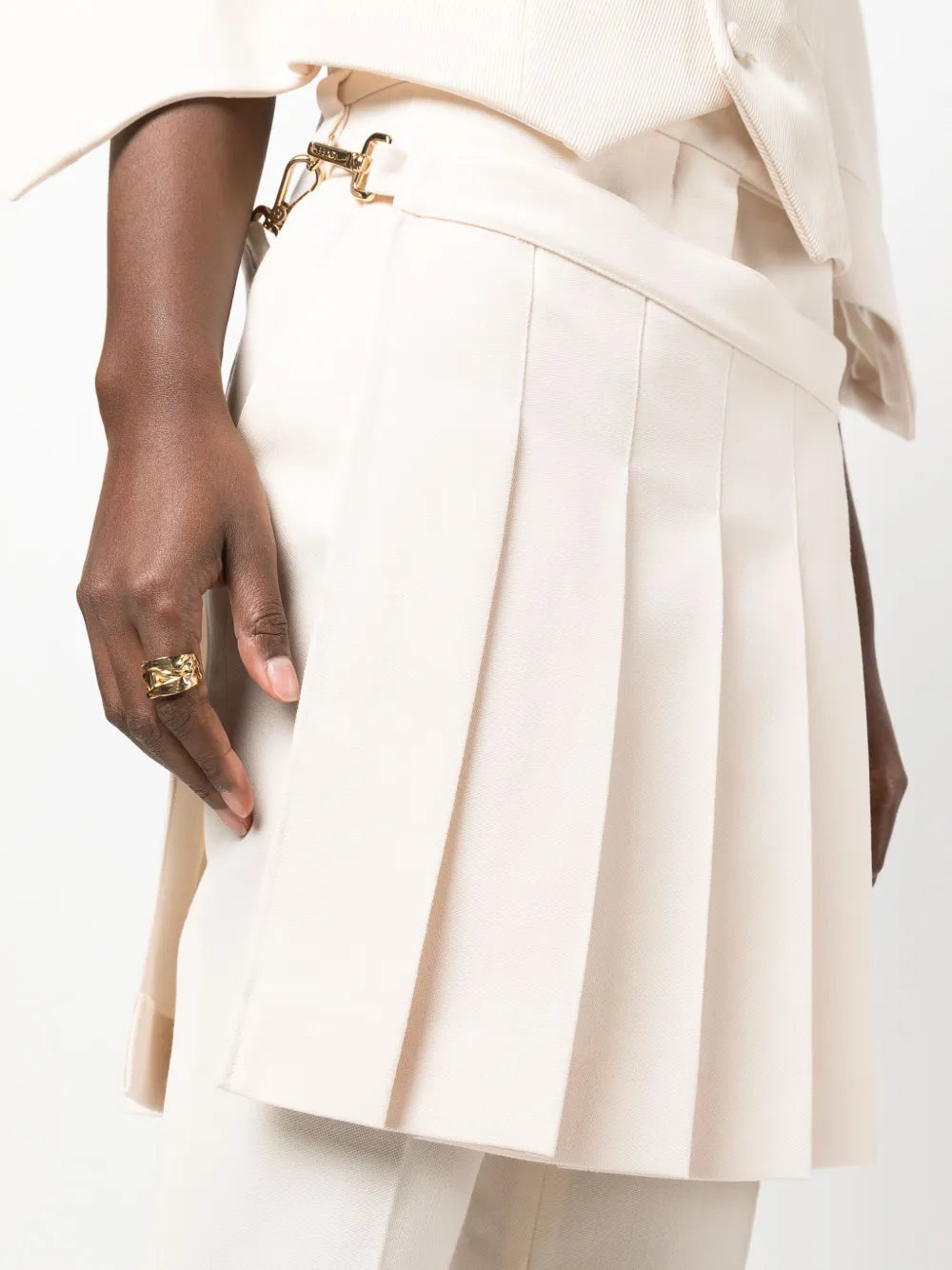 Pantalons Pantalon en laine Fendi Rose Femme