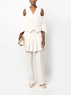 Pantalons Pantalon en laine Fendi Rose Femme