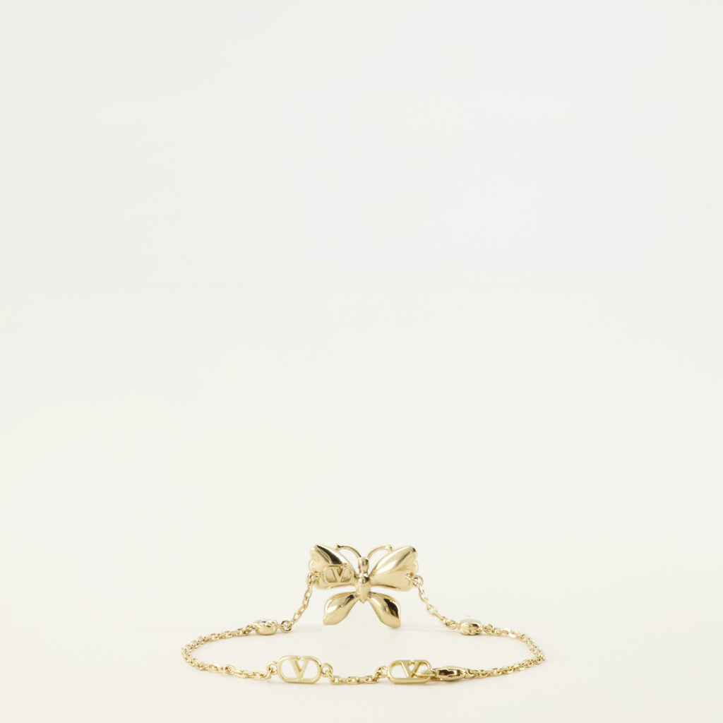 Bijoux Bracciale Flutterby in Metallo e Cristalli Swarovski® Valentino Garavani Doré Femme