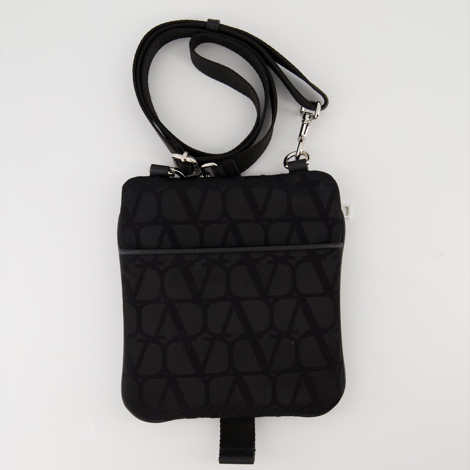 Sacs bandoulière Sacoche VLogo en toile Valentino Garavani Noir Homme