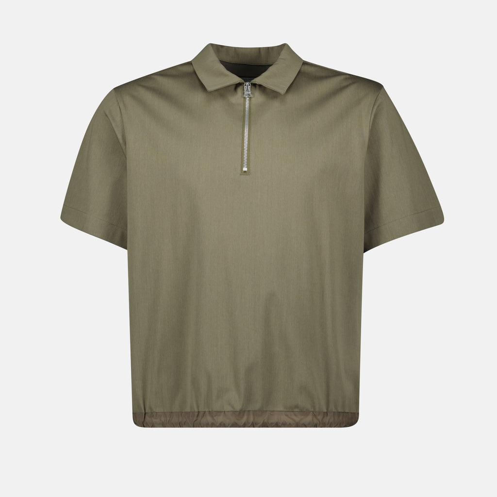 Polo shirts Zip Polo Sacai Khaki Homme