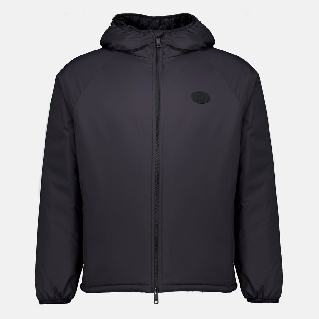 Manteaux Casaco de Nylon Preto Dunwich Burberry Noir Homme