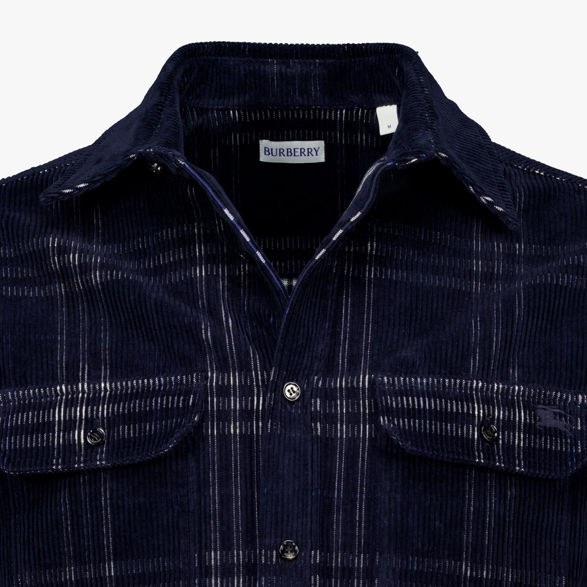 Chemises 코듀로이 오버셔츠 Burberry Bleu foncé Homme
