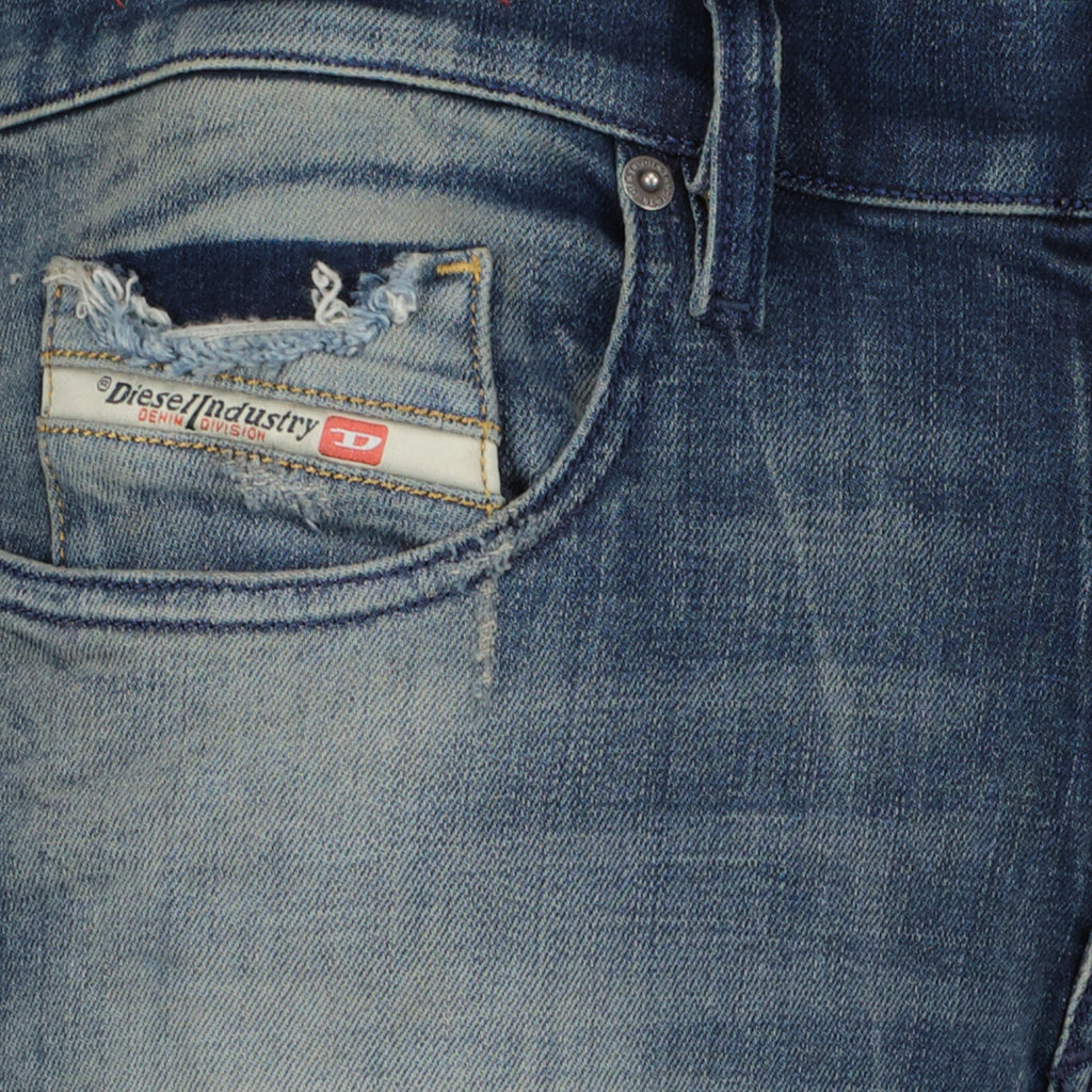 Pantalons D-Struckt 2019 L2 ブルーデニムジーンズ Diesel Bleu Homme