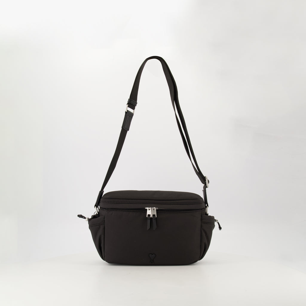 Sacs bandoulière Sac Messenger Ami de coeur Ami PARIS Noir Unisexe