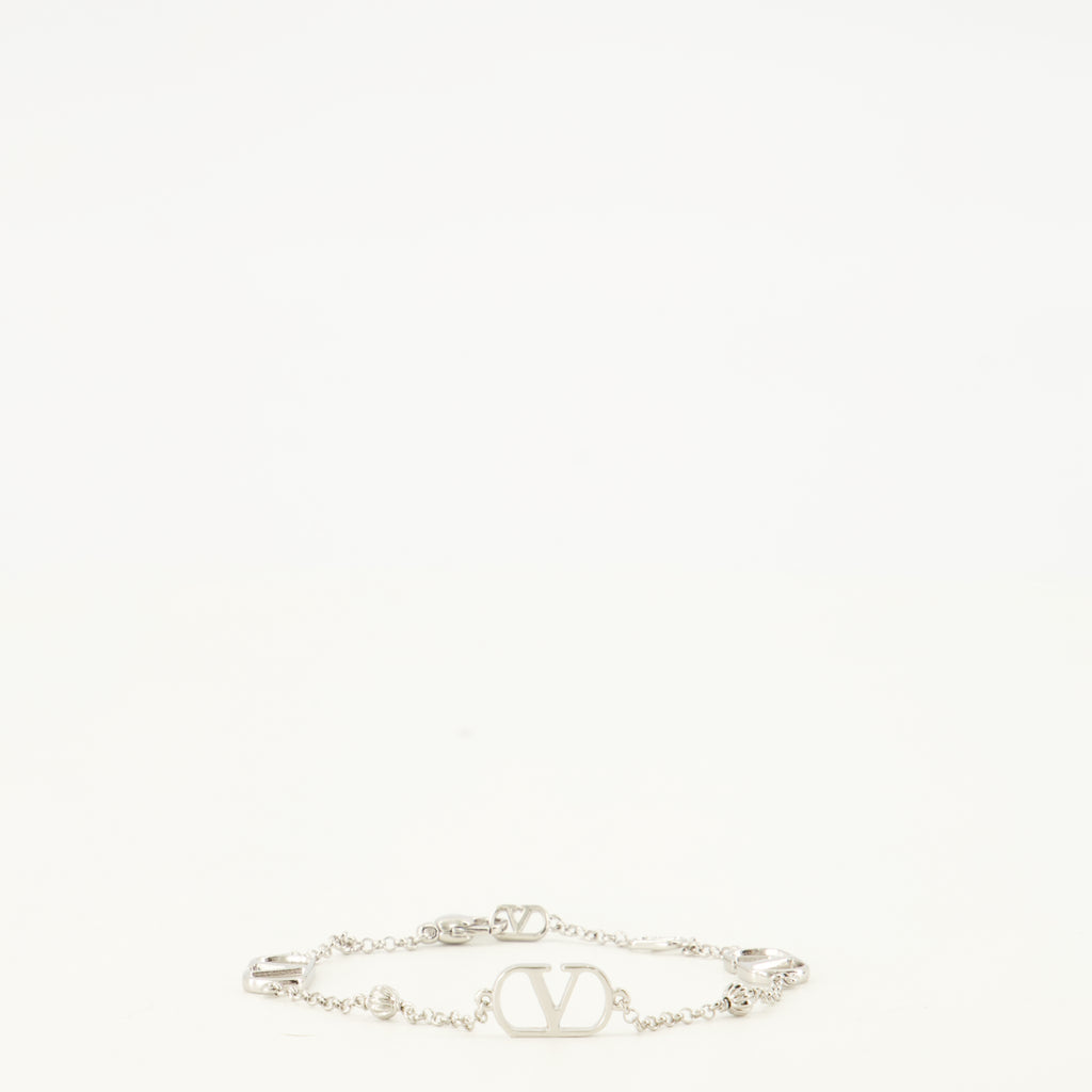 Bijoux Pulsera de metal VLogo Valentino Garavani Argenté Homme