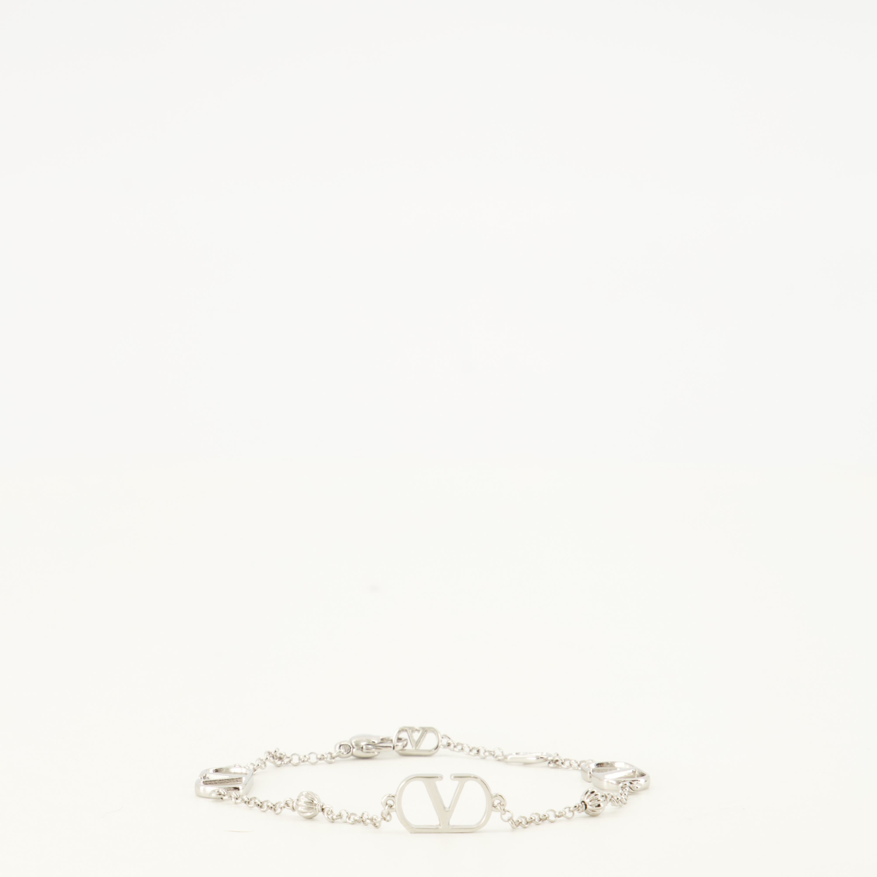 Bijoux Pulsera de metal VLogo Valentino Garavani Argenté Homme