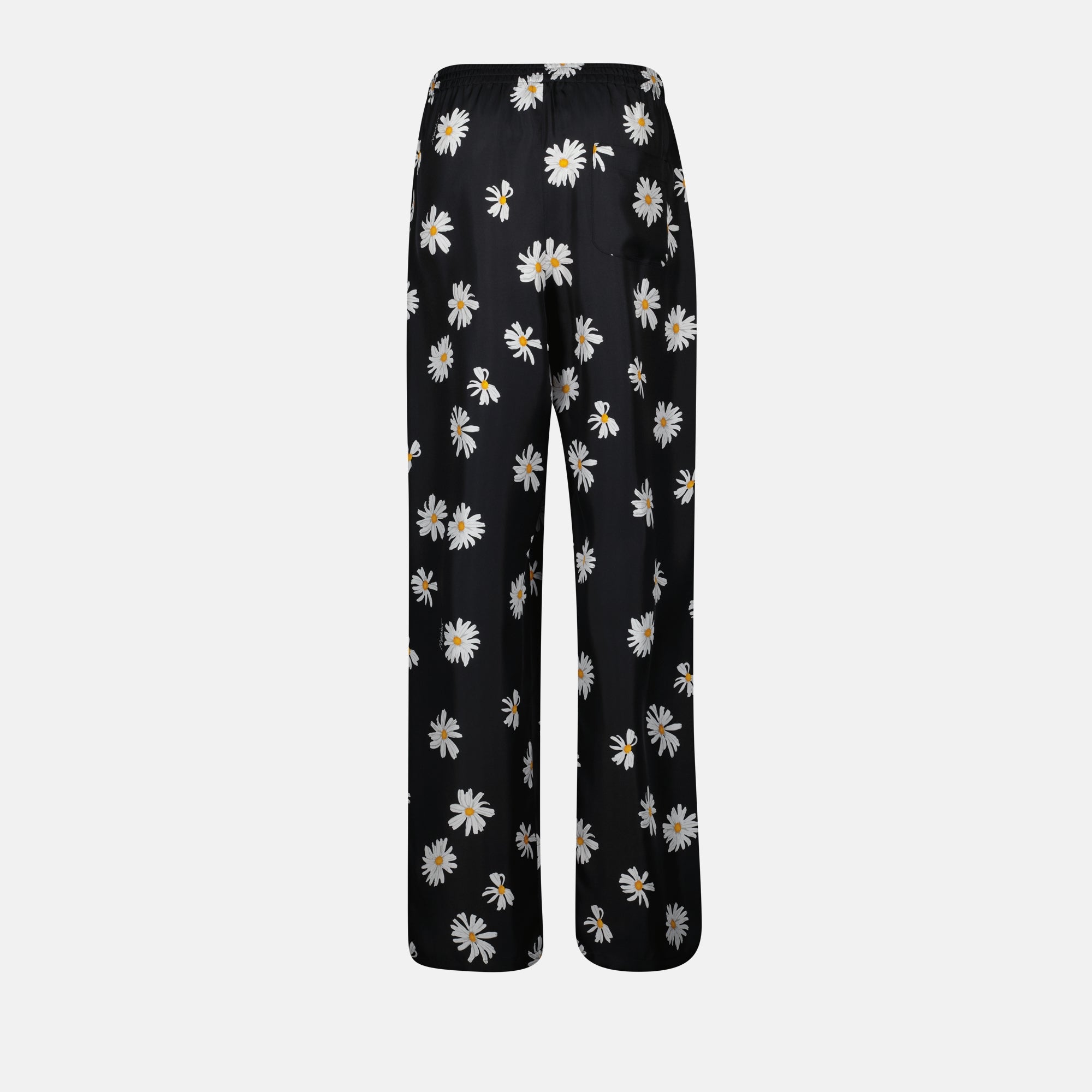 Pants Black Floral Pants Moschino Black Femme