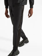 Pantalons Pantalon jogging en soie et nylon Prada Noir Homme