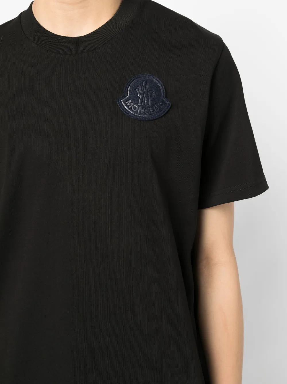 T-Shirts Logo T-Shirt Moncler Weiß Homme