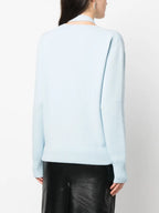 Malhas Cardigã de Cachemira Fendi Azul Femme