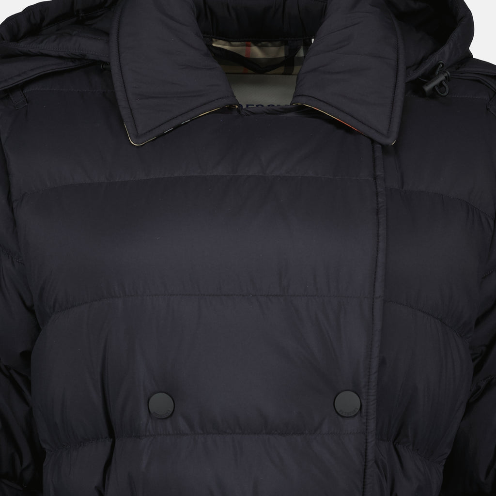 Immagine della giacca lunga in piuma d'oca Burberry per donna - Stagione Autunno-Inverno 2025 - Vista dettagliata_1