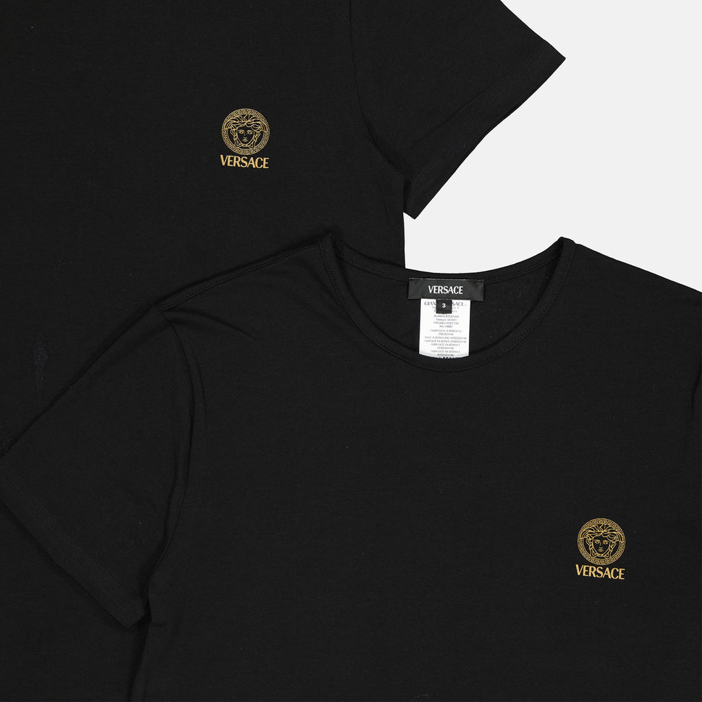 Underwear and homewear Lot de T-shirts Medusa Versace Black Homme