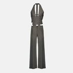 Imagen del pantalón Reyer gris rayado de la marca Christopher Esber para Mujer - Temporada Primavera-Verano 2026 - Vista Detallada_3