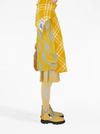 Jupes Jupe kilt en laine Burberry Kaki Femme