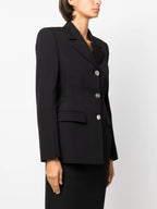 Giacche Blazer in Lana Versace Nero Femme