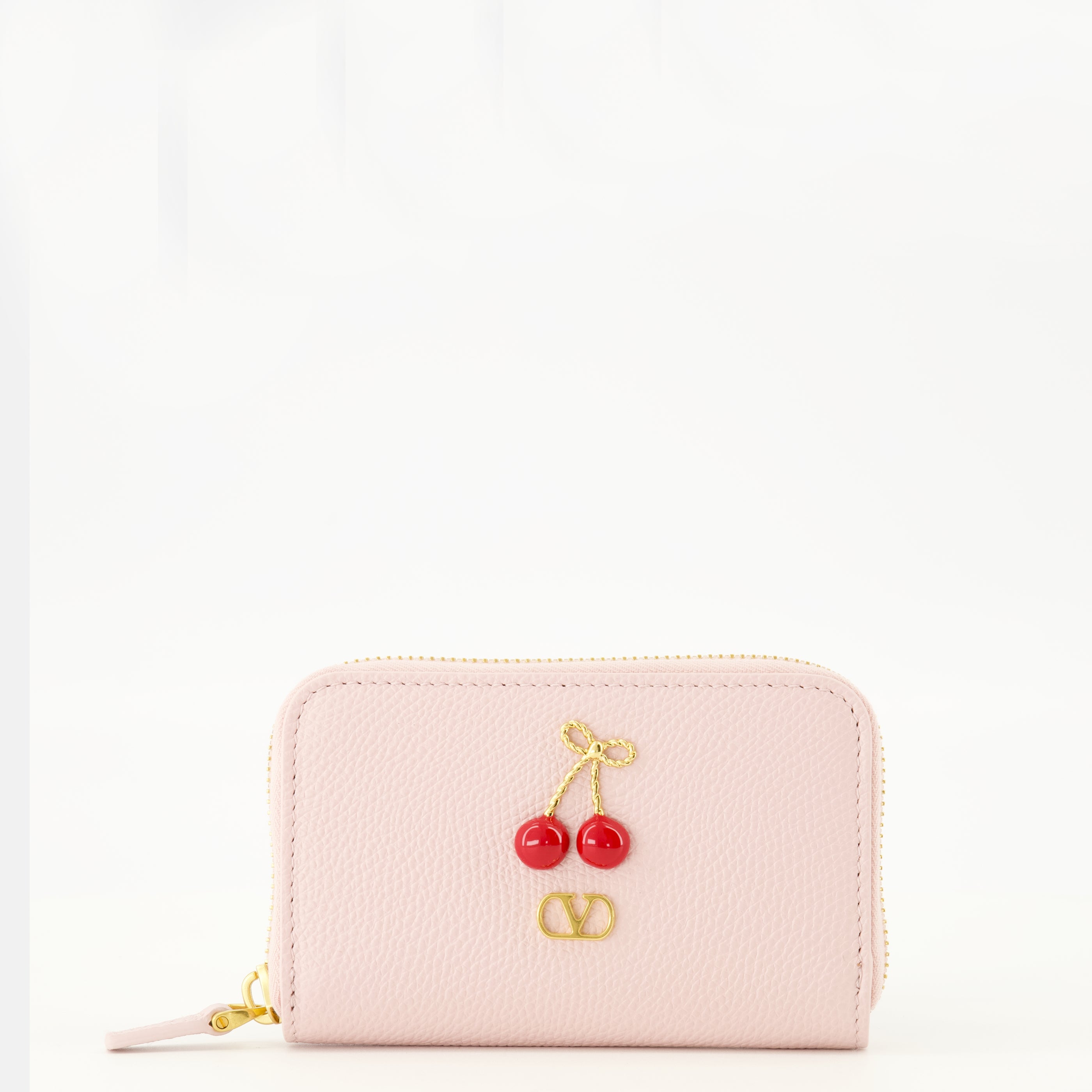 Petite maroquinerie チェリーフィック ピンク ZIP ウォレット Valentino Garavani Rose Femme