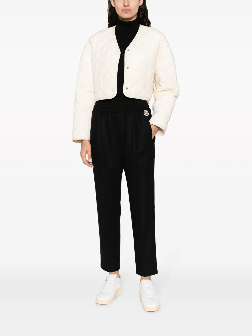 Pantalons Pantalon droit Moncler Noir Femme