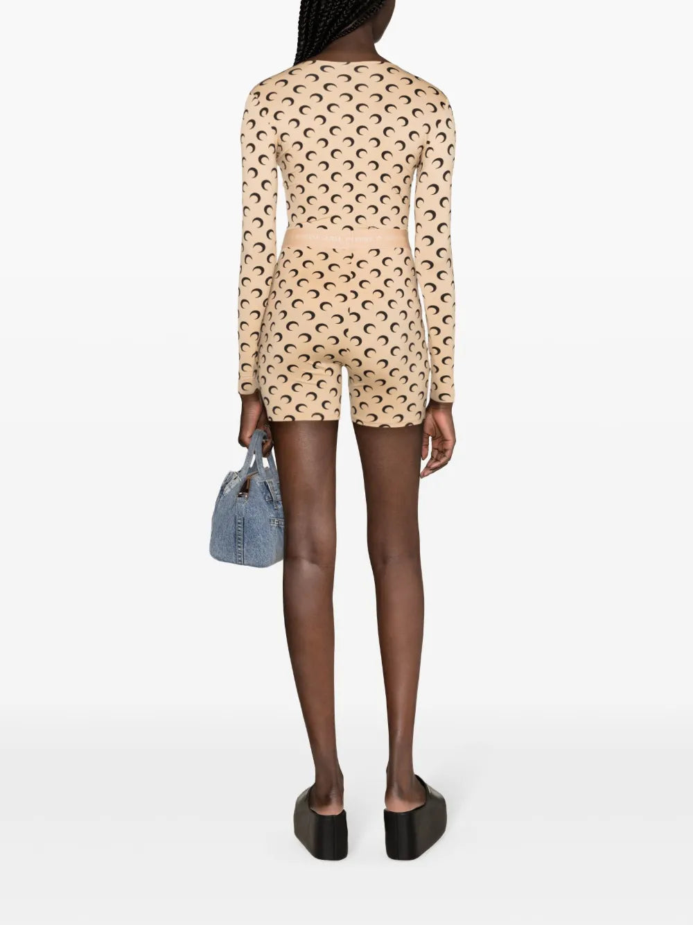 Bild des Damen Radshorts Jersey Moon der Marke Marine Serre - Herbst-Winter 2025 - Detaillierte Ansicht 4