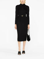 Robes Robe en natté stretch Prada Noir Femme