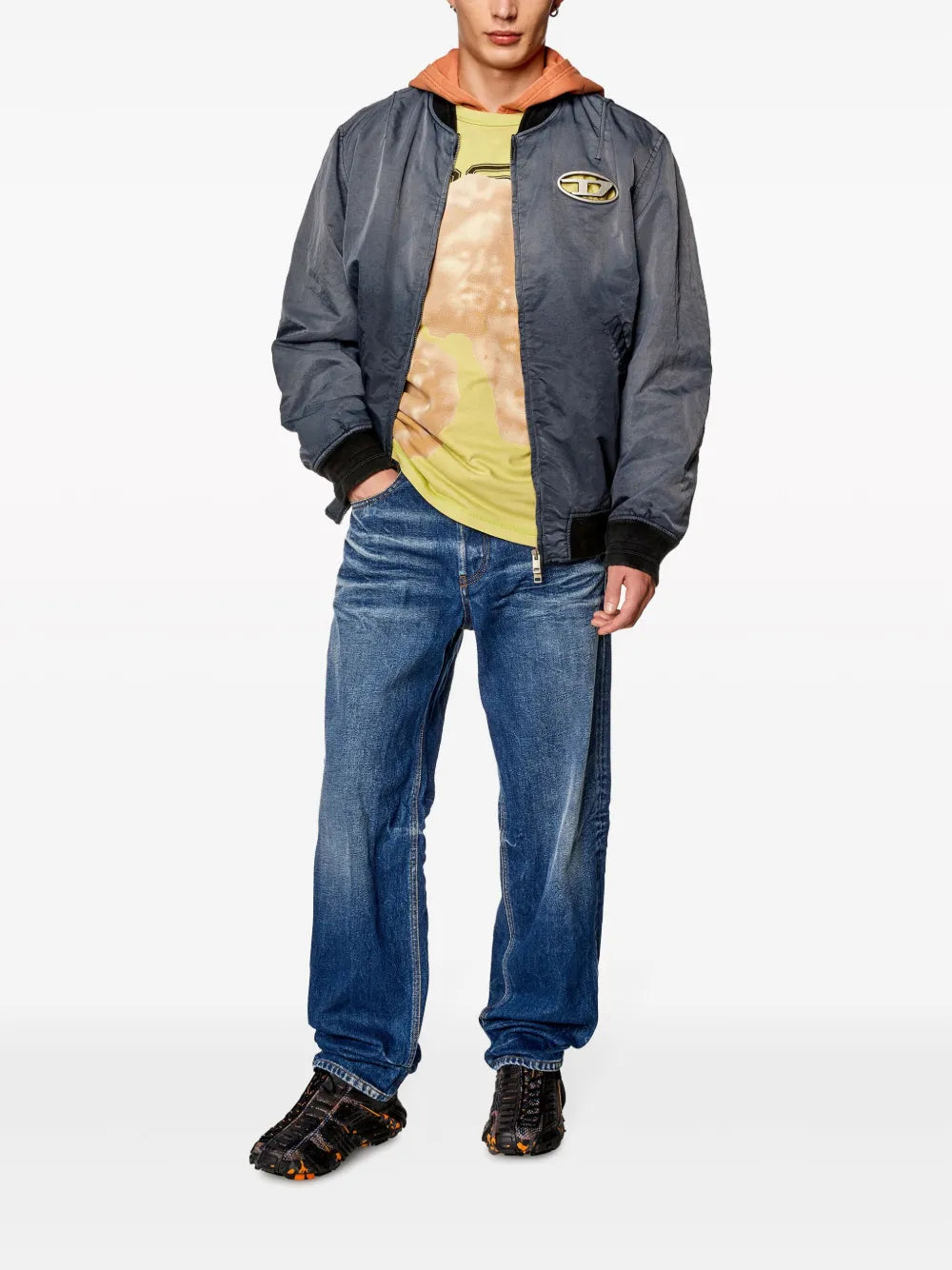 Jaquetas Bomber J-Kepes Diesel Azul Homens