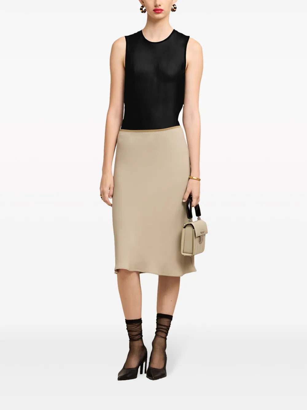 Tops Top de Seda Ami PARIS Negro Femme