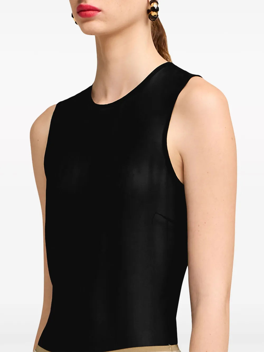 Tops Top de Seda Ami PARIS Negro Femme