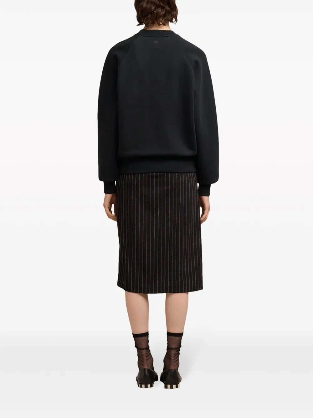 Sweatshirts Embroidered Ami Sweatshirt Ami PARIS Black Unisex