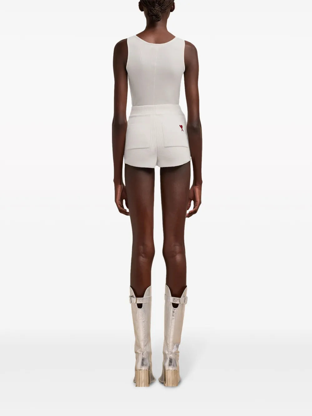 Shorts Mini short côtelé Ami PARIS Gris Femme