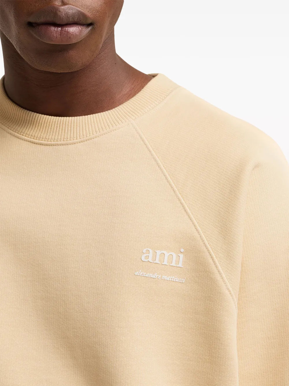 Sweatshirts Sweatshirt Ami brodé Ami PARIS Beige Unisexe