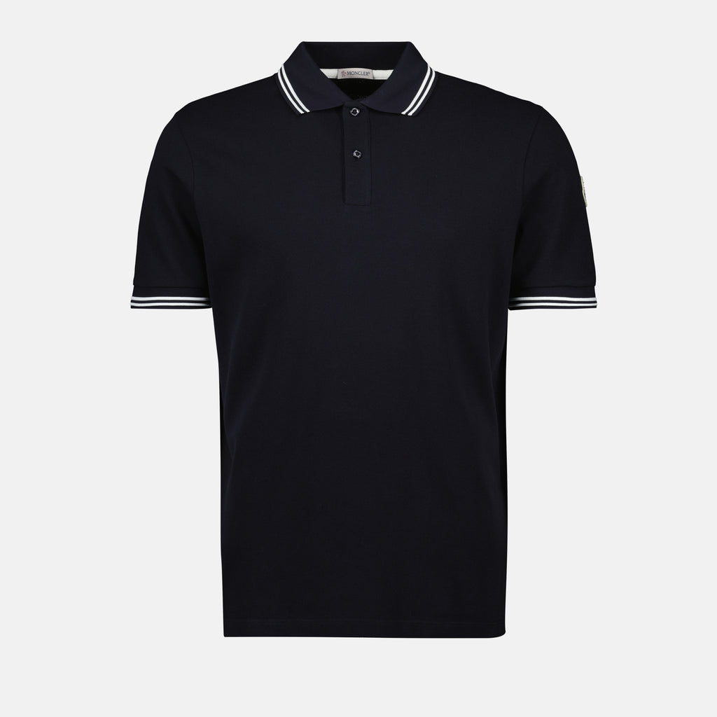Polo shirts Striped Trim Polo Moncler Dark blue Homme