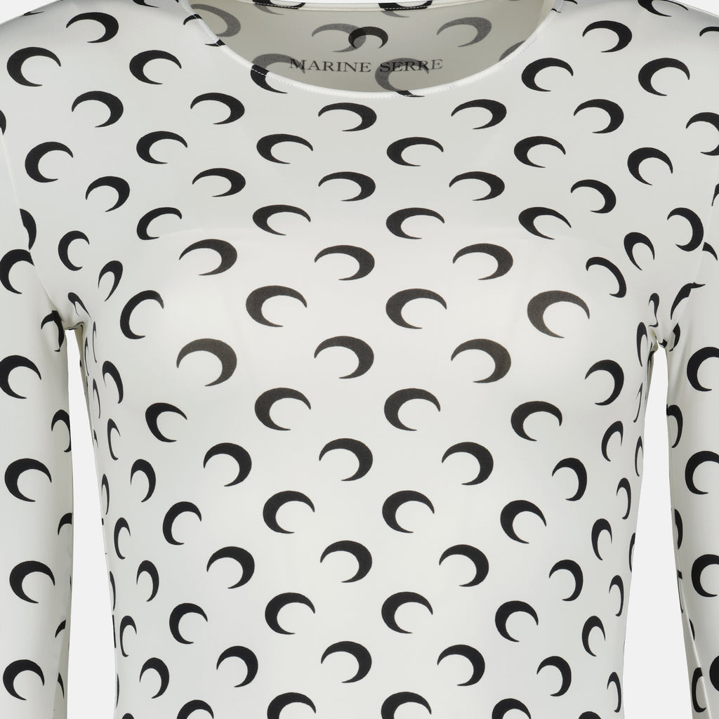 Bild des Top Jersey Moon Artikels der Marke Marine Serre für Damen - Herbst-Winter Saison 2025 - Detailansicht 6