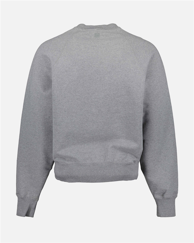 Sweatshirts USW002.747 055 gris chine Ami PARIS Gris Unisexe