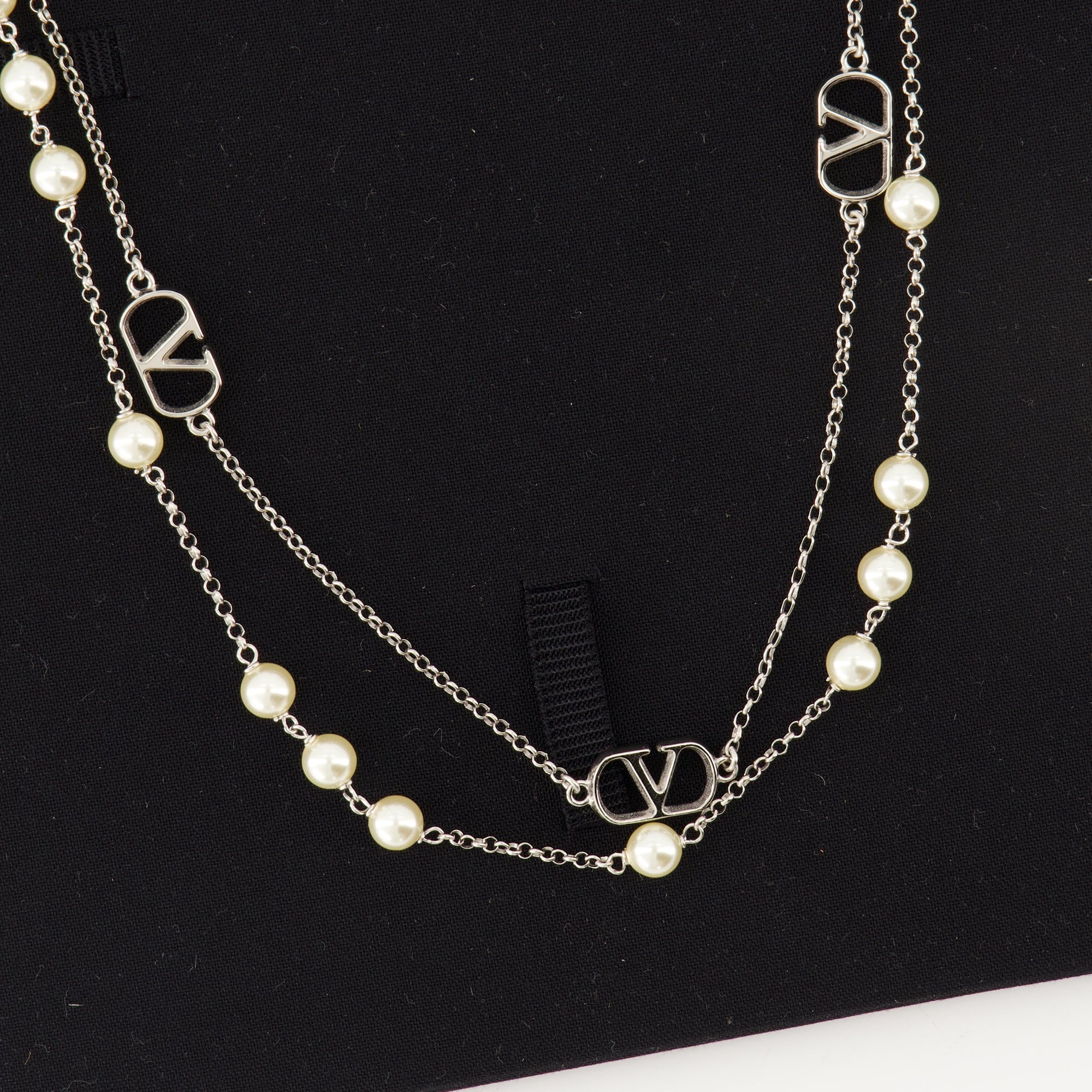 Bijoux Collana VLogo Valentino Garavani Argenté Femme