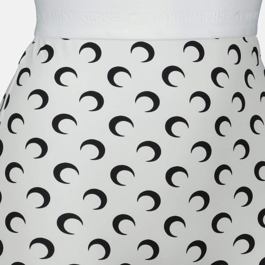 Shorts Mallas Ciclismo Moon Marine Serre Blanc Femme