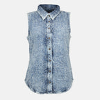 Imagen de la camisa De-Easy de denim de la marca Diesel para Mujer - Temporada Primavera-Verano 2026 - Vista Frontal