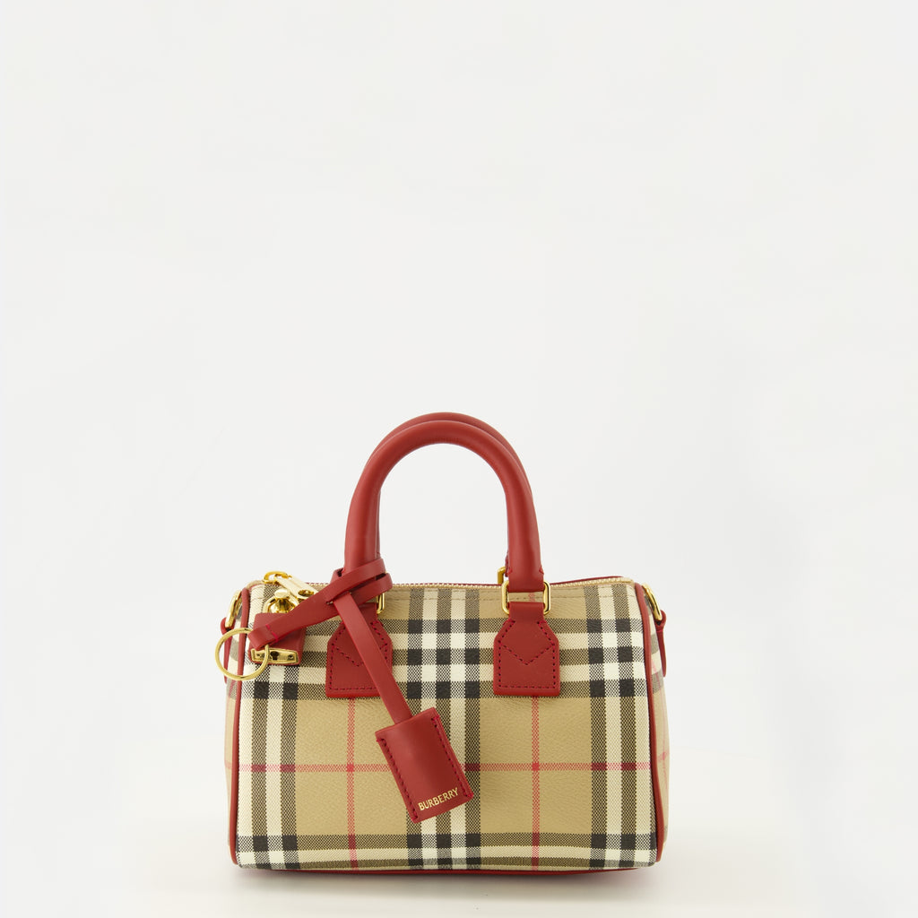 Sacs à main et épaule ミニボウリングチェックバッグ Burberry Beige Femme