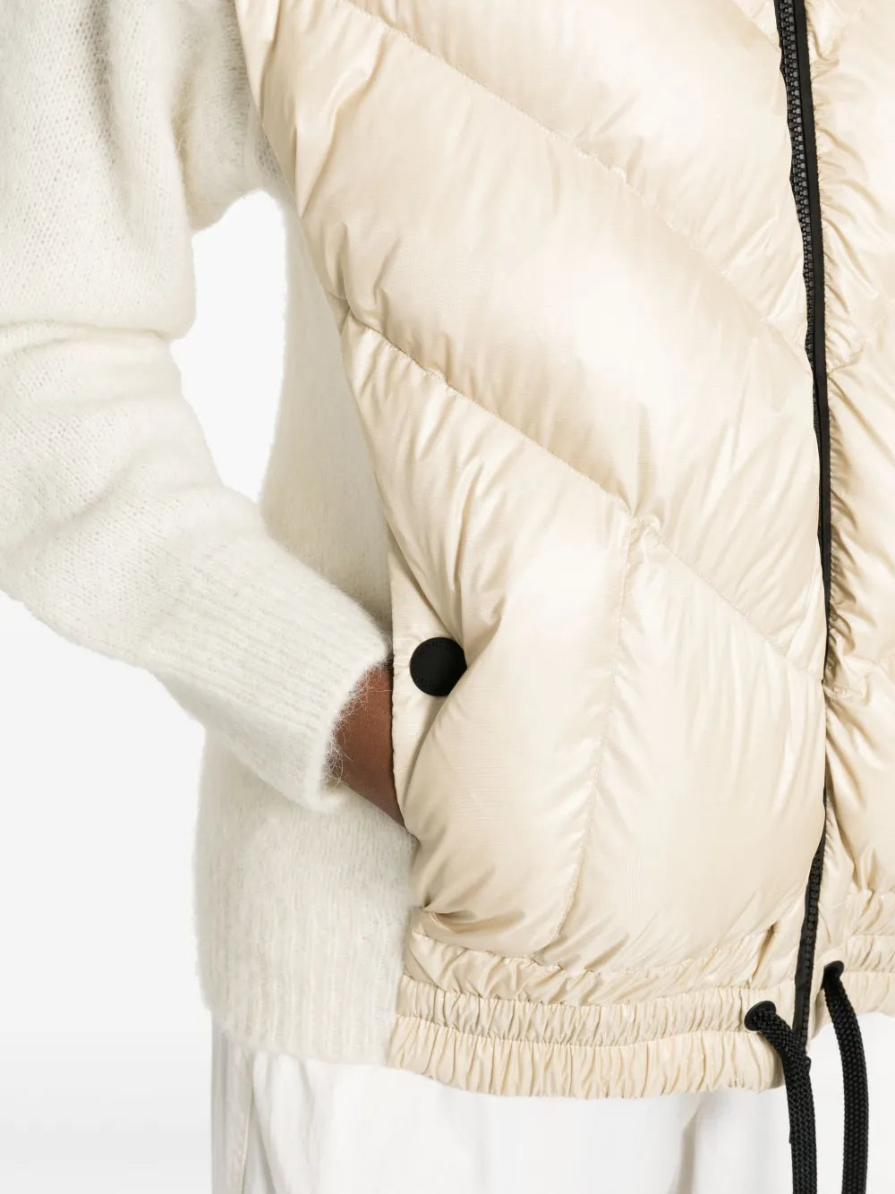 Jackets Two-Tone Jacket Moncler Grenoble Beige Femme