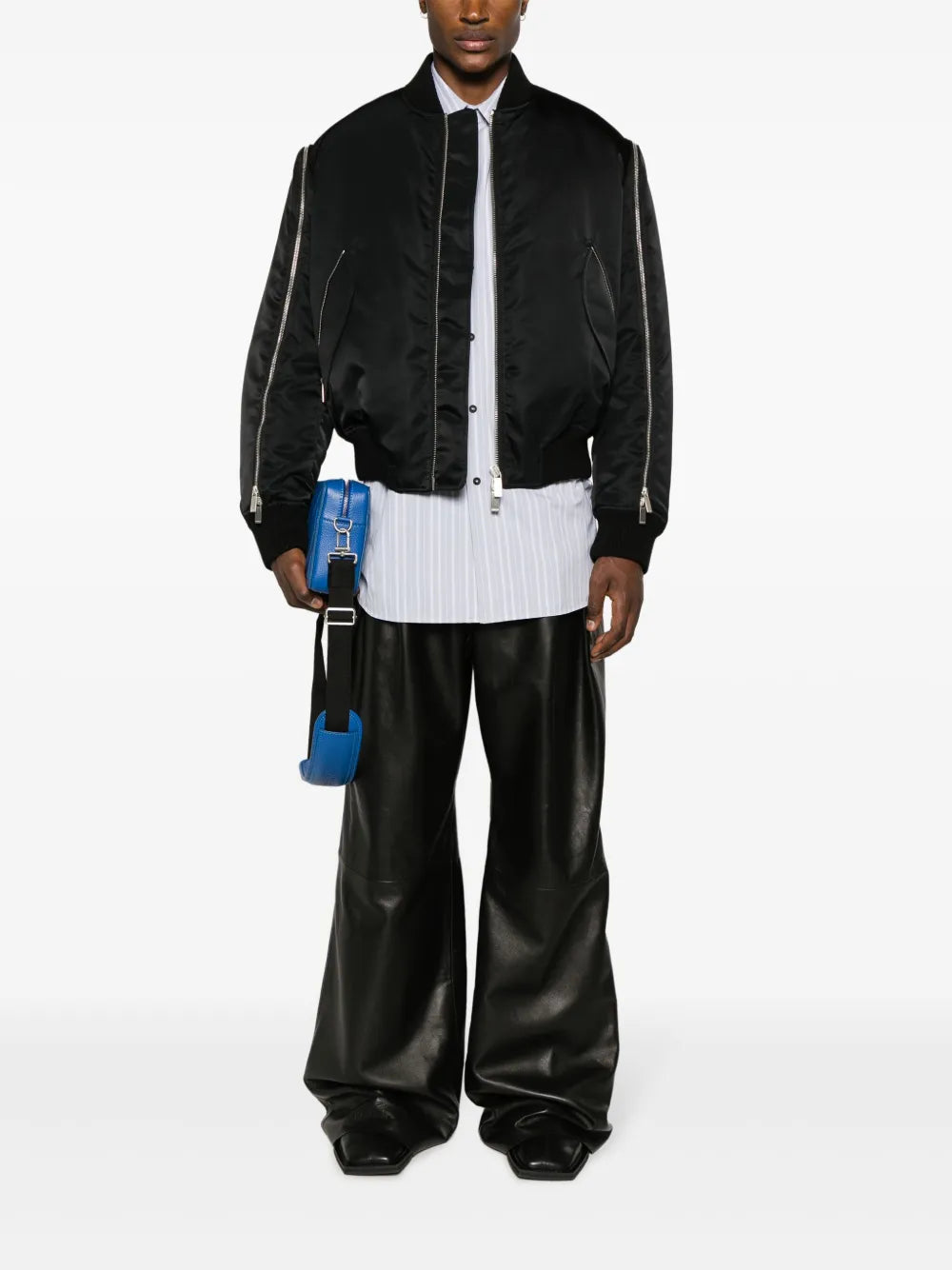 Chemises Chemise OW rayée Off-White Gris Homme