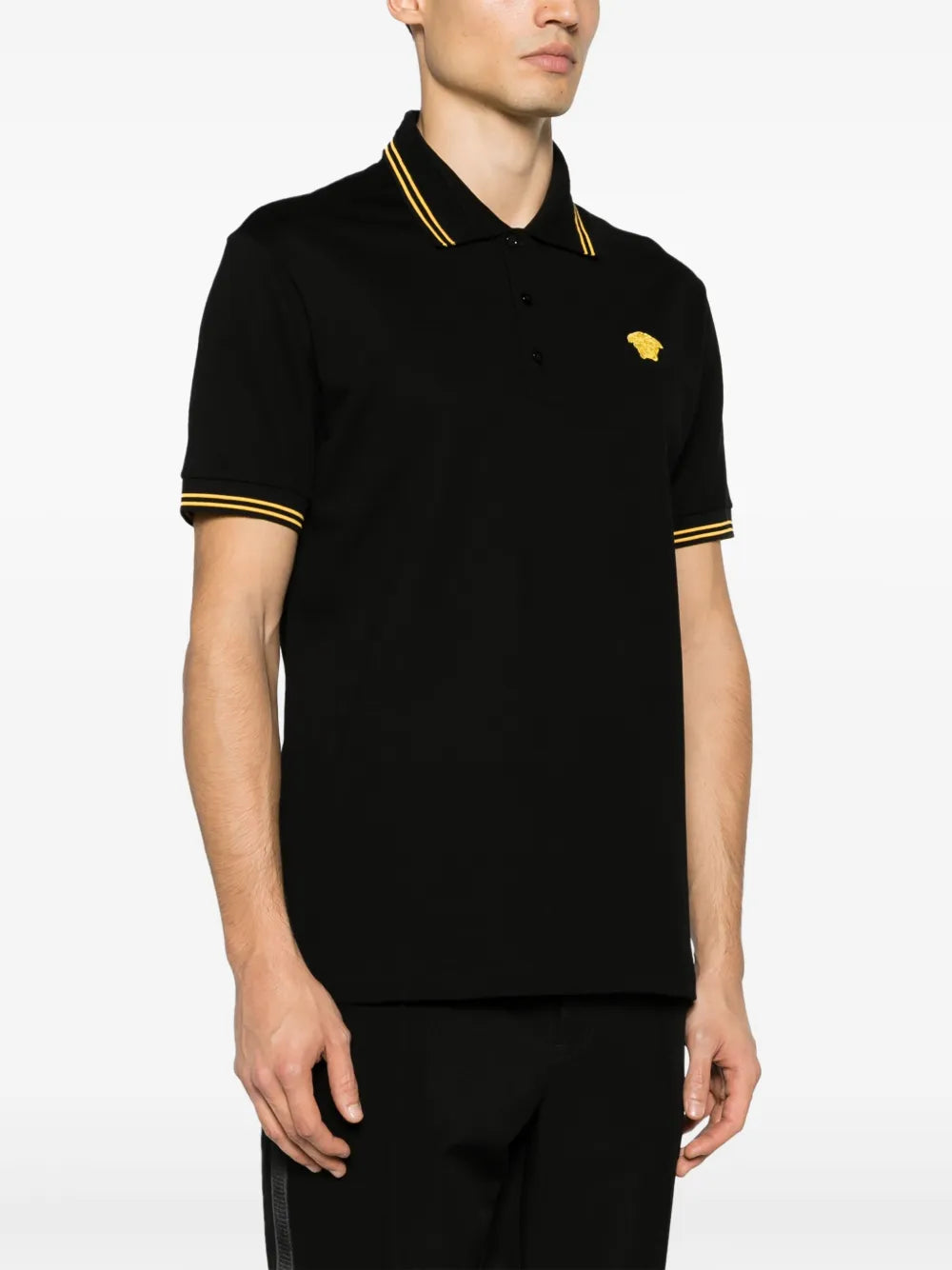 Poloshirts Medusa Polo Versace Schwarz Homme