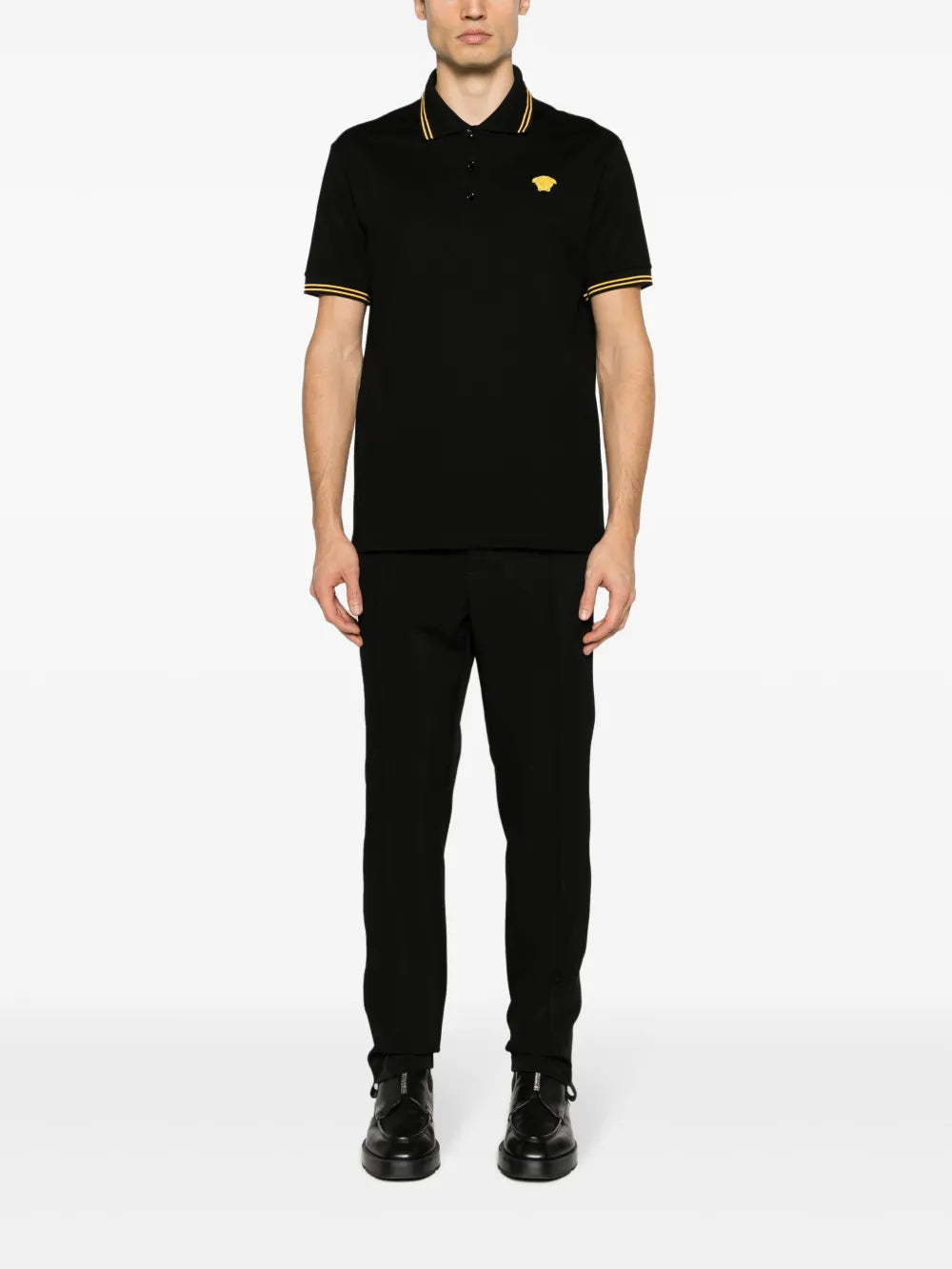 Poloshirts Medusa Polo Versace Schwarz Homme