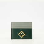 Imagen del portacartas Ff Diamonds verde de la marca Fendi para Mujer - Temporada Otoño-Invierno 2025 - Vista Frontal