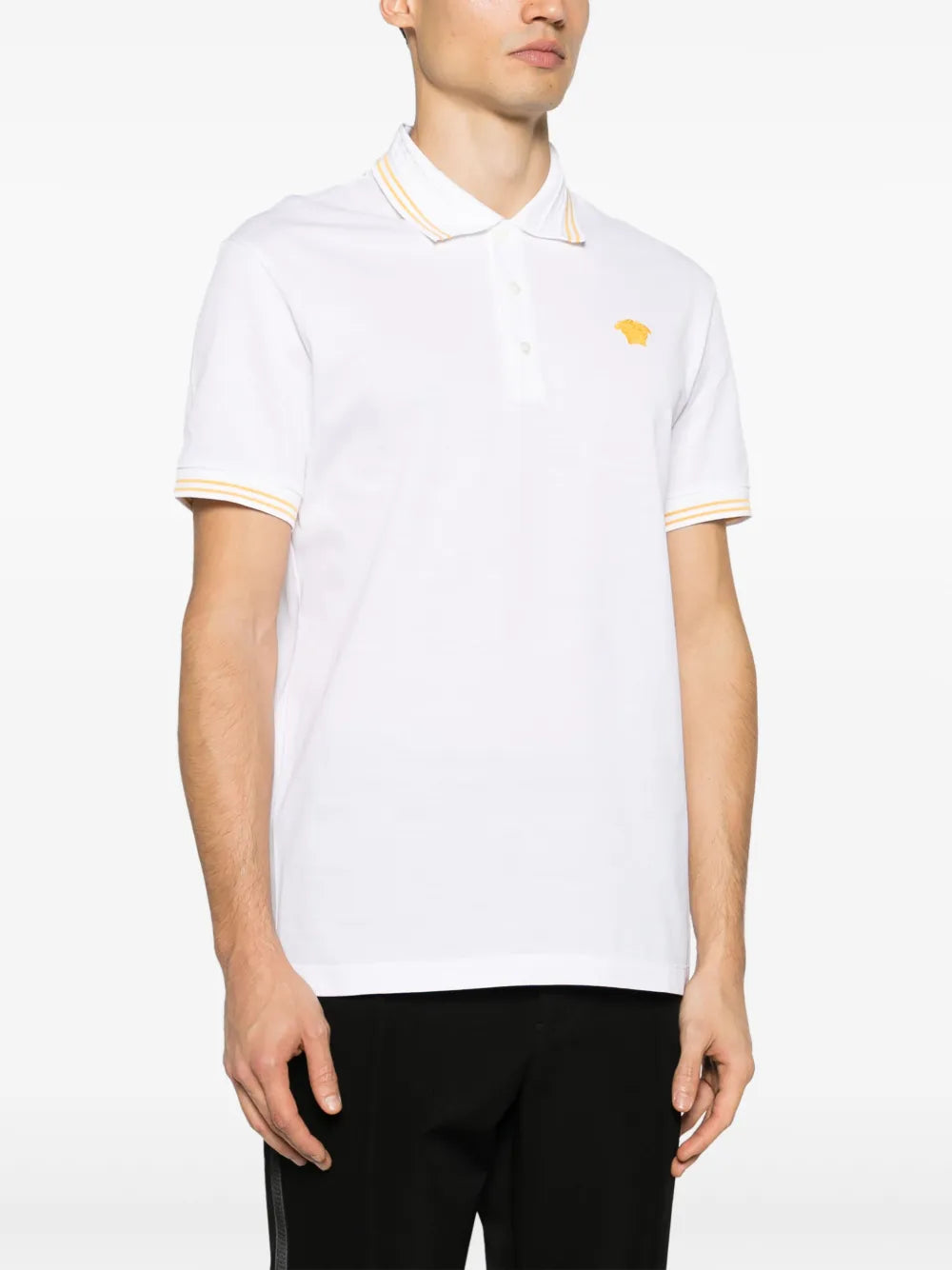 Polos Polo Medusa Versace Blanc Homme