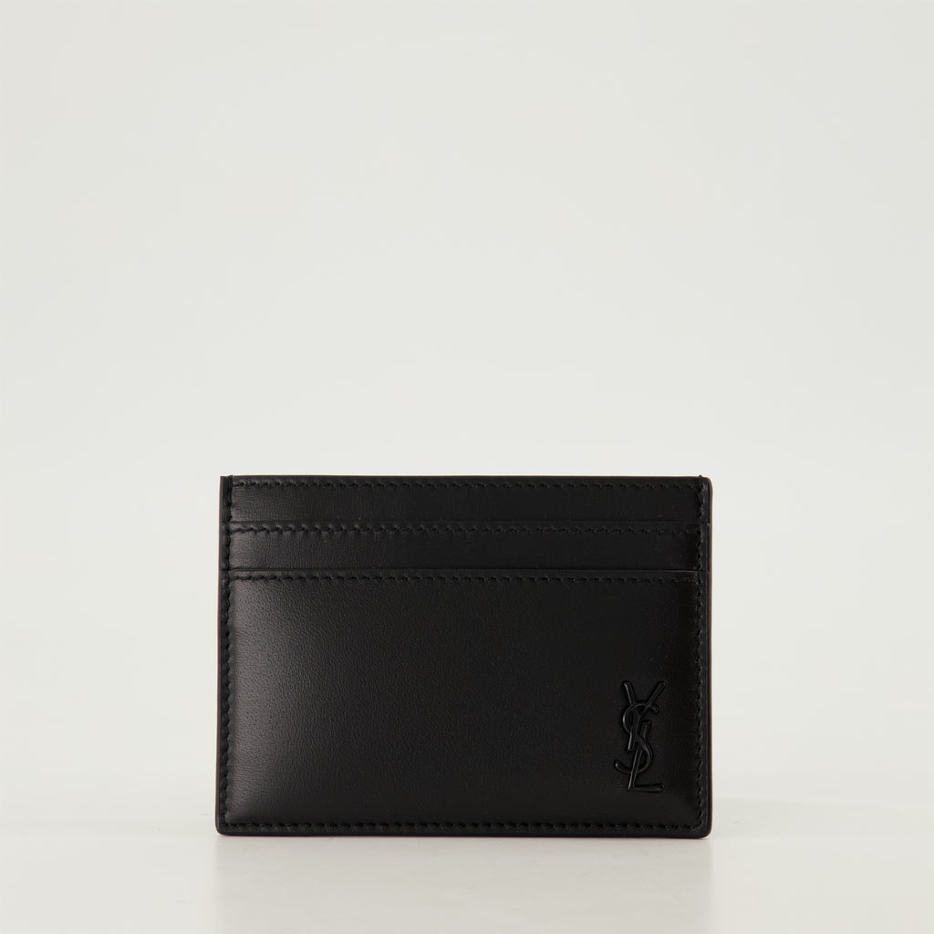Piccola pelletteria Portacarte Tiny Cassandre Saint Laurent Nero Homme