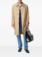 Cappotti Cappotto con Pannello Barocco Versace Beige Homme