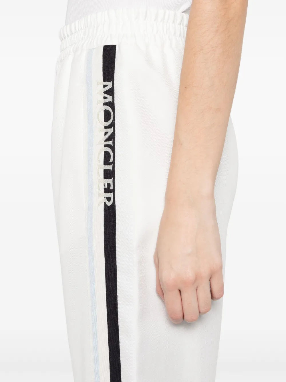 Pantalons Pantalon jogging à logo Moncler Blanc Femme