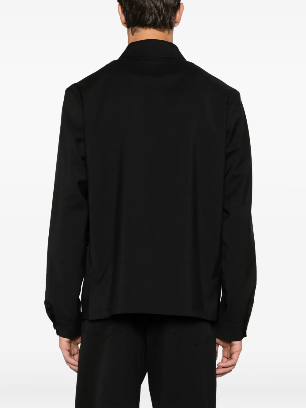 Jaquetas Casaco de Lã Prada Preto Homme