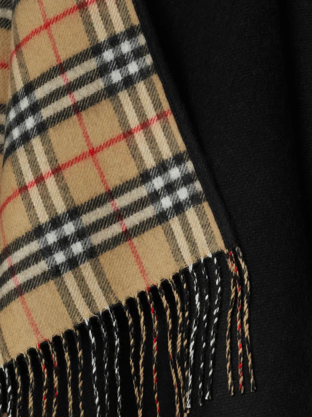 Vestes Poncho en laine noire Burberry Noir Unisexe