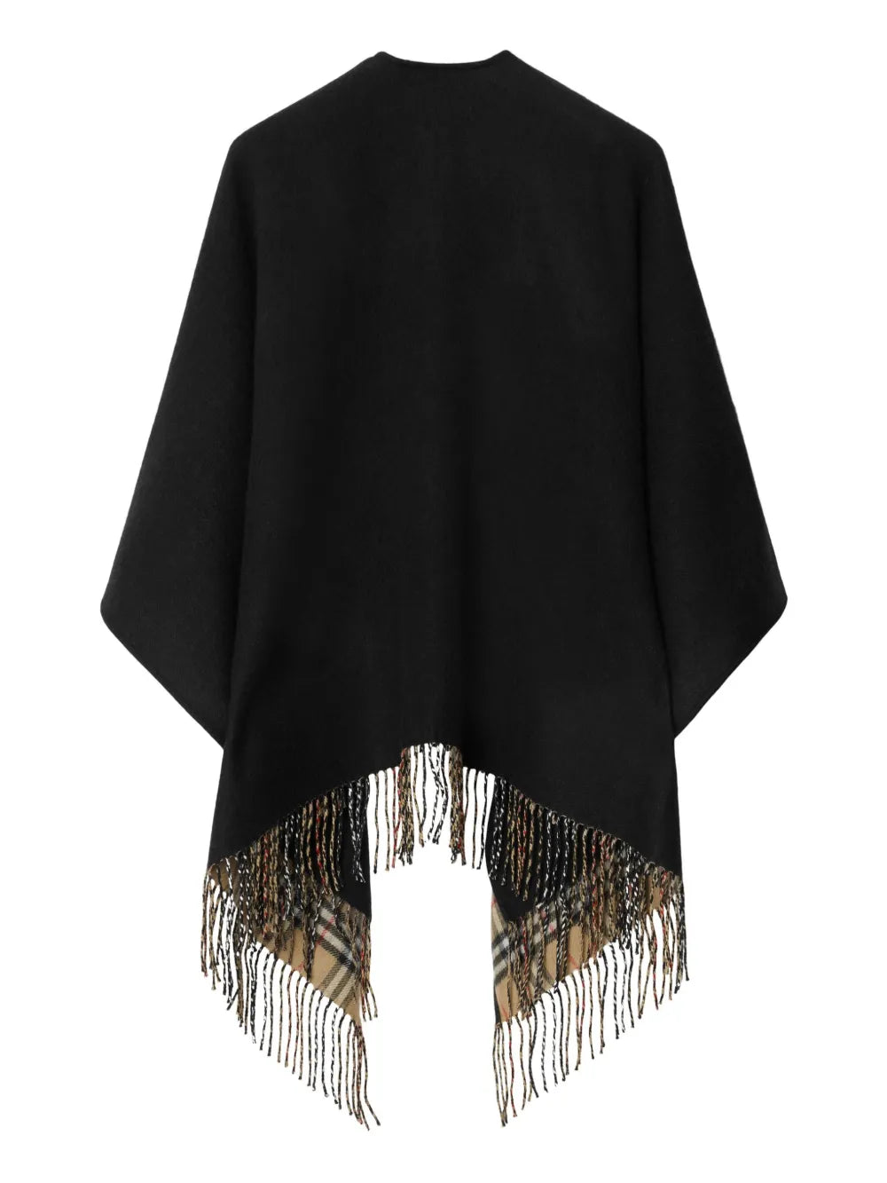 Vestes Poncho en laine noire Burberry Noir Unisexe