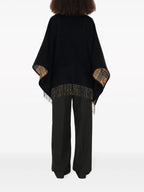 Vestes Poncho en laine noire Burberry Noir Unisexe